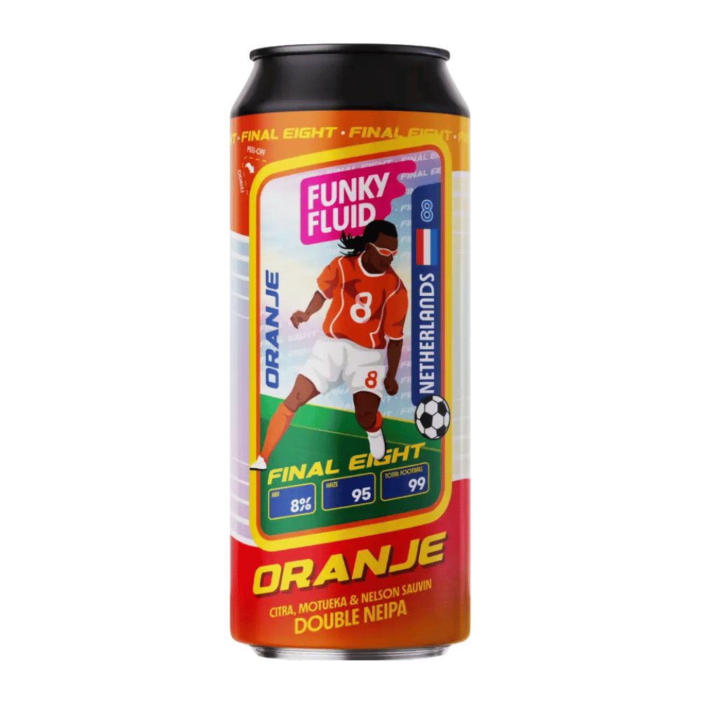 Piwo Funky Fluid Final Eight Oranje Double NEIPA 8% 500 ml puszka DRS