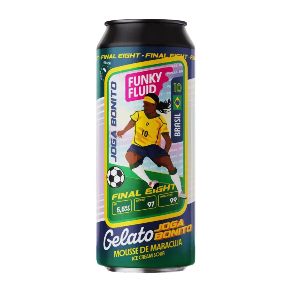 Piwo Funky Fluid Gelato Joga Bonito Mousse De Maracuja Ice Cream Sour 5,5% 500 ml puszka DRS