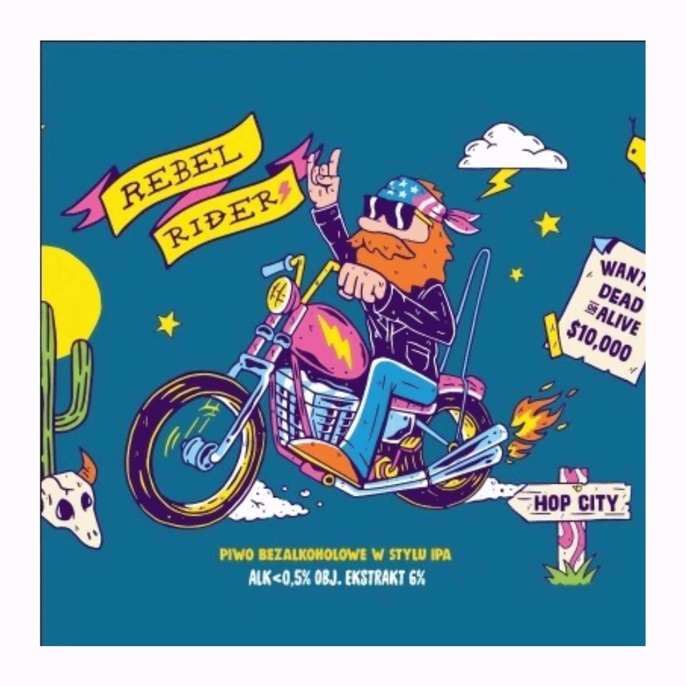 Piwo Moczybroda Rebel Rider IPA 0,5% 30 L Keg