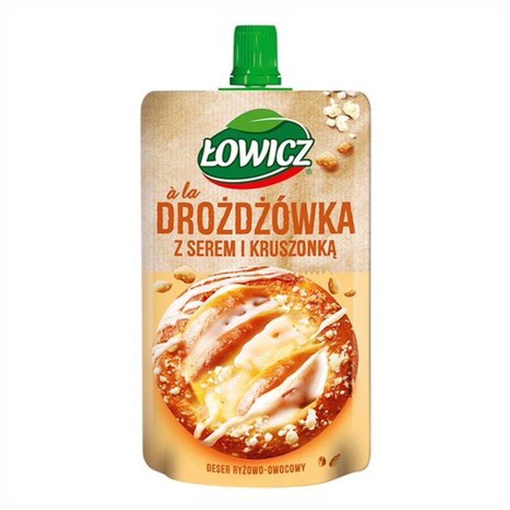 Łowicz Deser Drożdżówka Z Serem różowe 100 ml