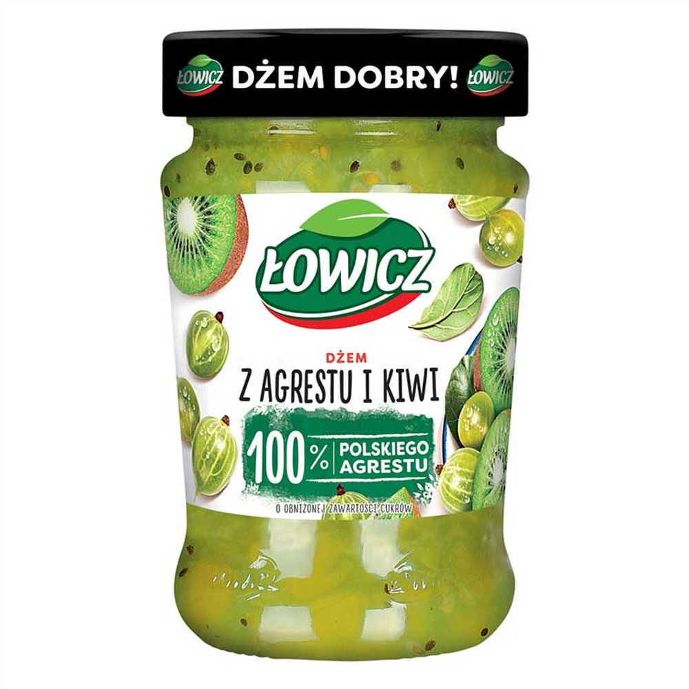 Łowicz Dżem Agrest Kiwi 280 ml