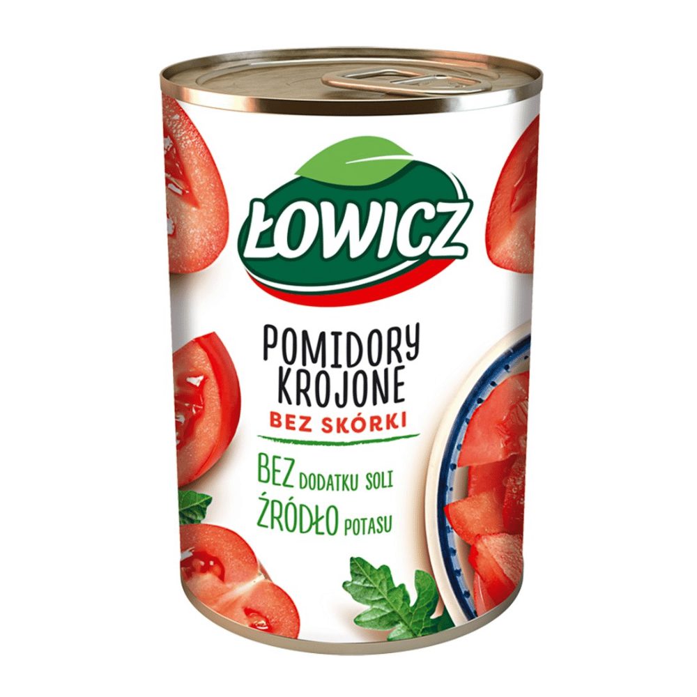 Łowicz Pomidory Krojone Puszka 400 ml