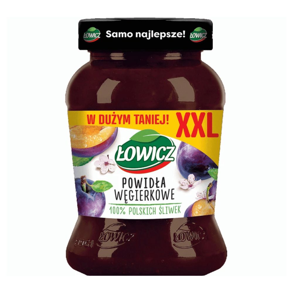 Łowicz Powidła Węgierkowe XXL 490 ml