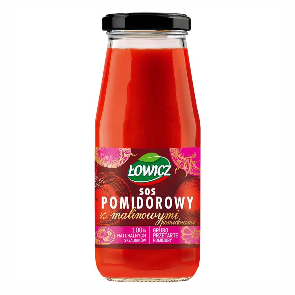 Łowicz Sos Pomidorowy Z Pomidorów Malinowych 400 ml
