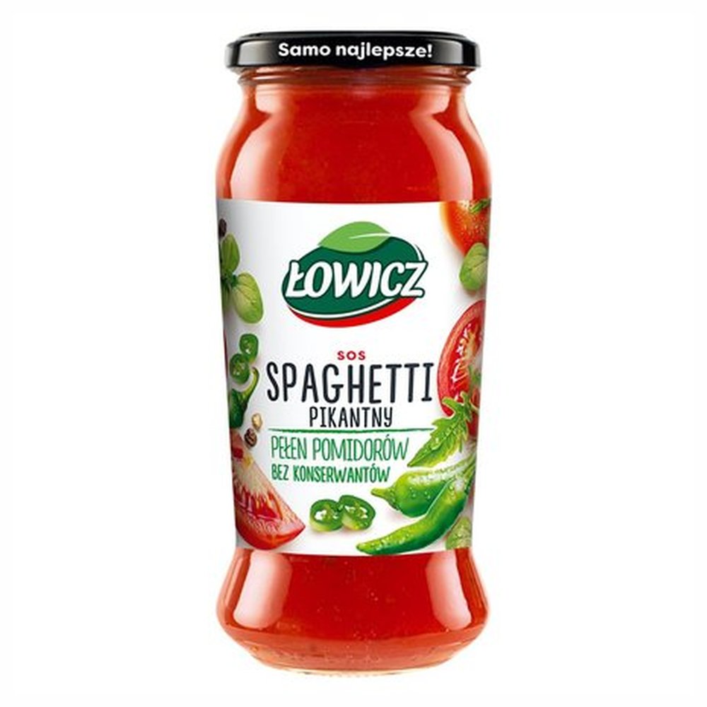 Łowicz Sos Spaghetti Pikantny 500 ml