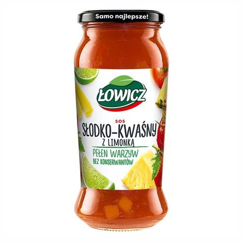Łowicz Sos Słodko Kwaśny Z Limonką 500 ml
