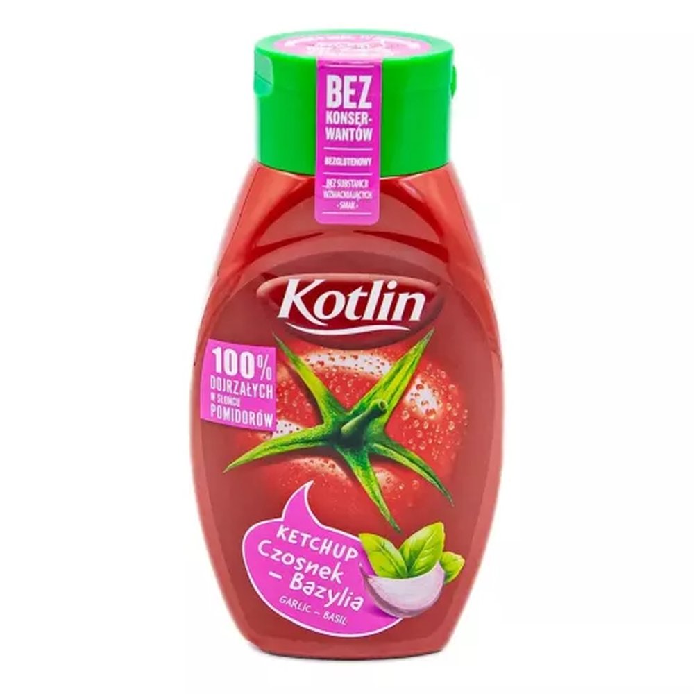 Kotlin Ketchup Czosnek Bazylia 450 ml