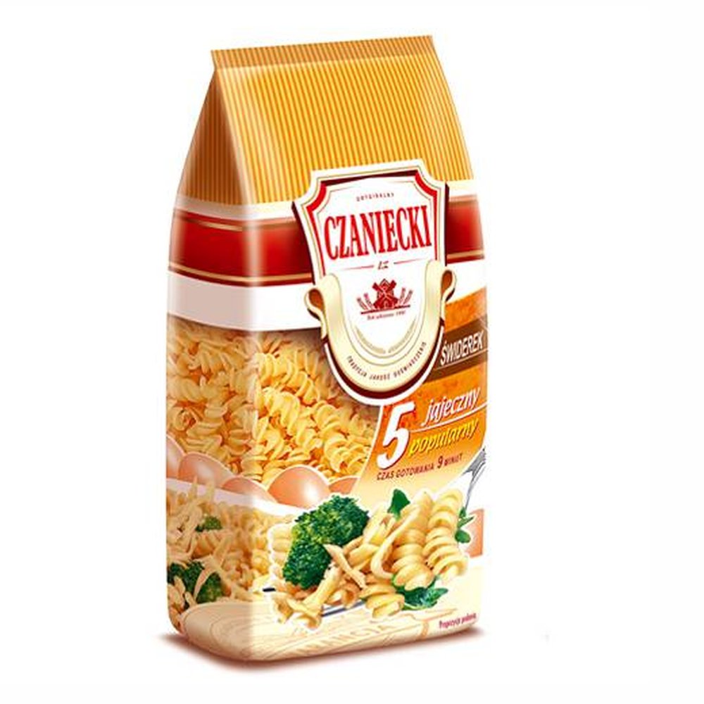 Makaron Czaniecki 5 Jaj Świderki 250 g
