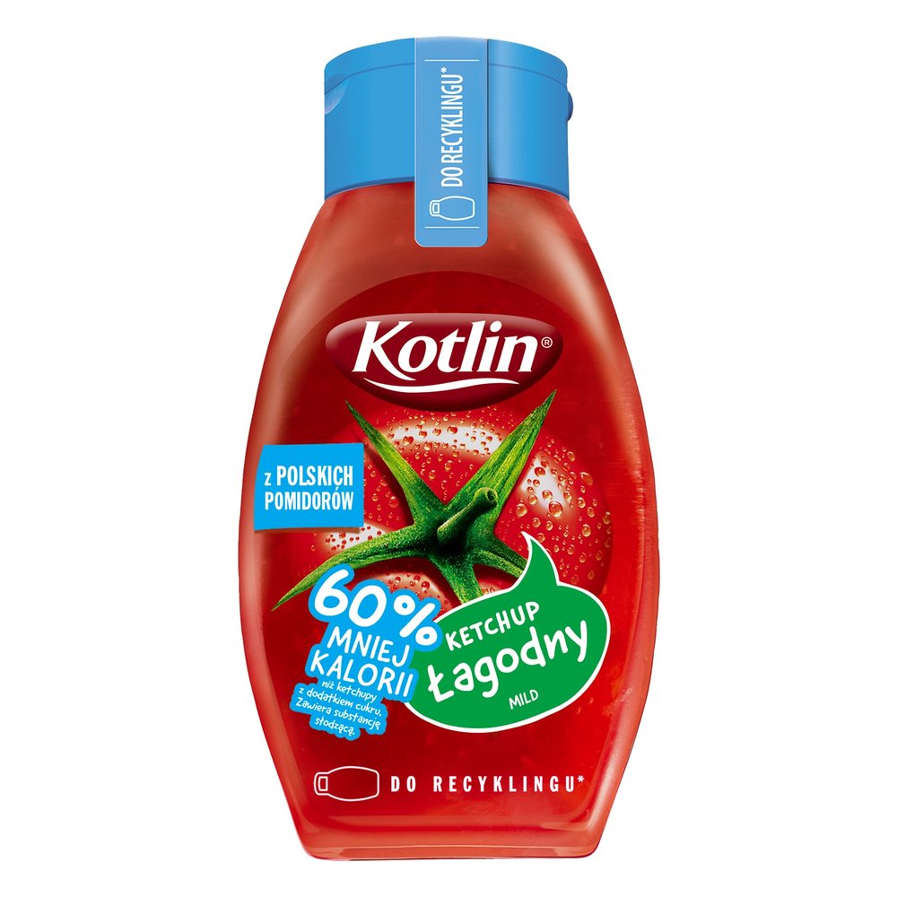 Kotlin Ketchup Łagodny Mniej kalorii 60% 420 ml