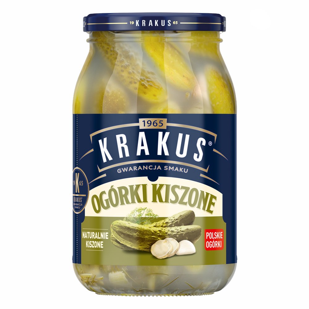 Krakus Ogórki Kiszone 850 ml