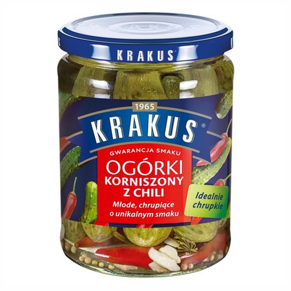 Krakus Ogórki Korniszon Z Chili 500 ml