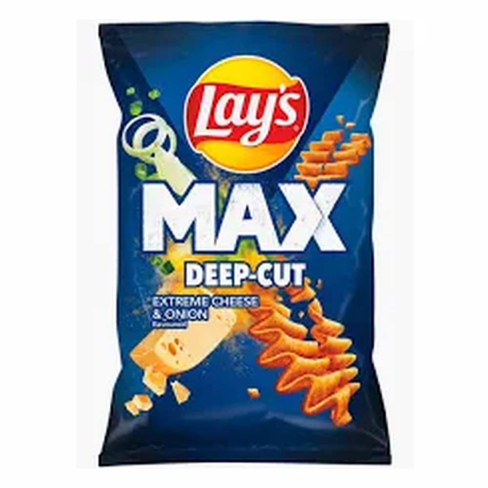 Chipsy Lay's Max Deep Cut Green Onion Cheese 150 ml