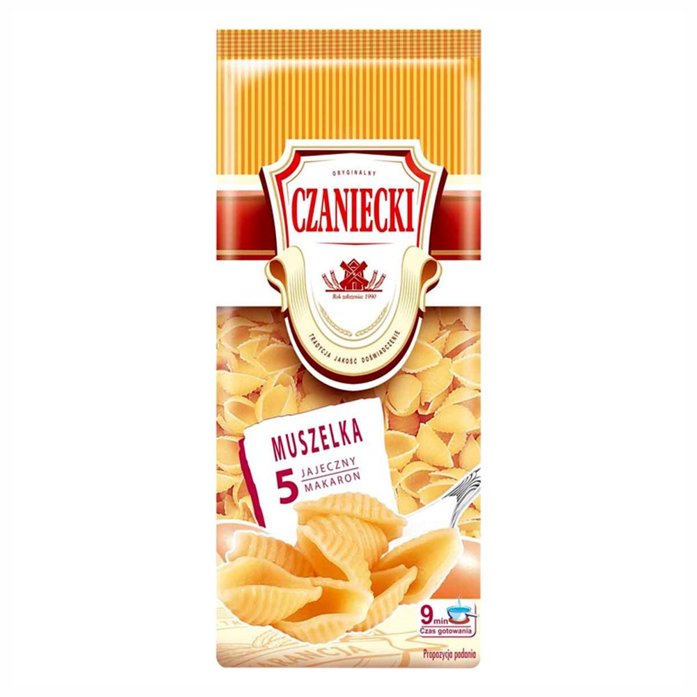 Makaron Czaniecki 5 Jaj Muszelka 250 g