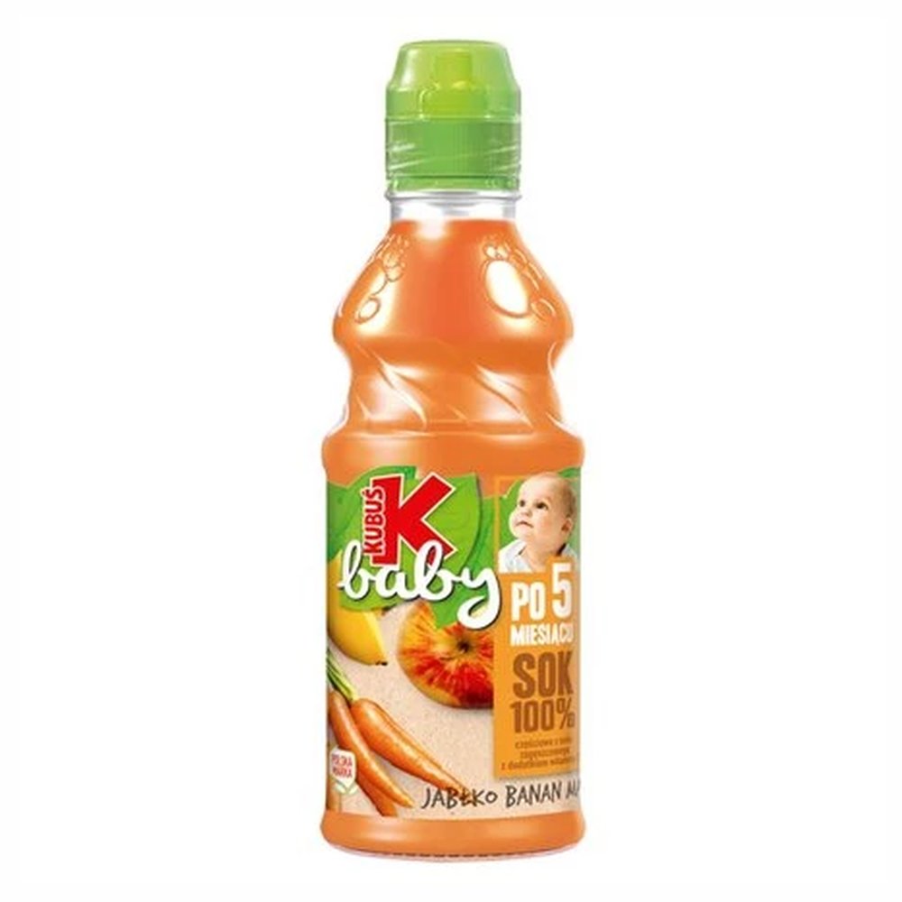 Napój Kubuś Baby Sok 100 % po 5 miesiącu jabłko banan marchew 300 ml