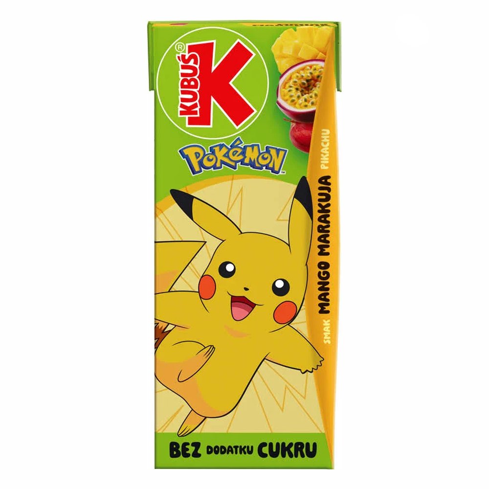 Napój Kubuś Sok Soczek Pokemon Mango Marakuja w Kartoniku 200 ml