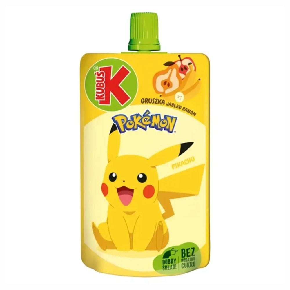 Napój Kubuś Mus Owocowy Pokemon Jabłko Gruszka Banan 100 g