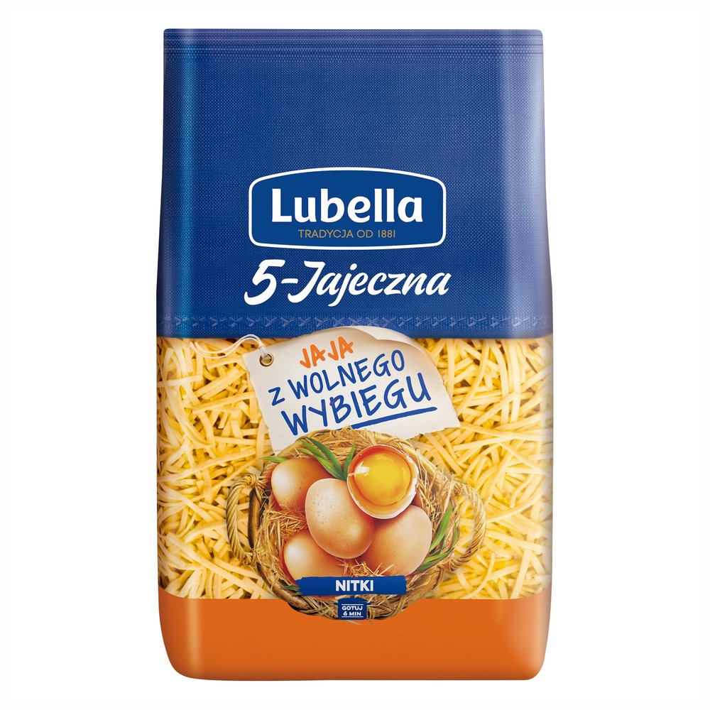 Makaron Lubella Jajeczna nitki (5-jajeczny) 400 g