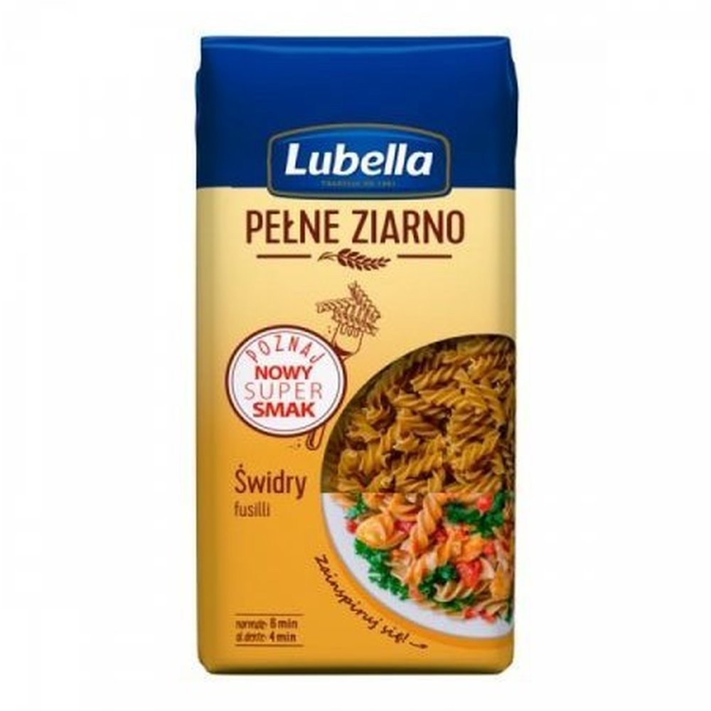 Makaron Lubella Pełne Ziarno świdry 400 g
