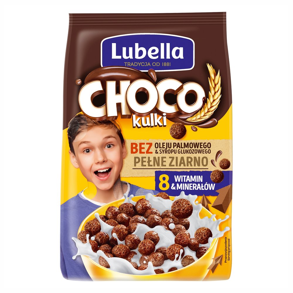 Choco kulki Lubella Zbożowe kulki o smaku czekoladowym 500 g