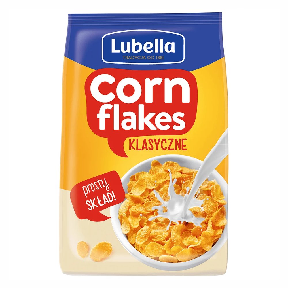 Lubella Corn Flakes Płatki kukurydziane klasyczne 500 g