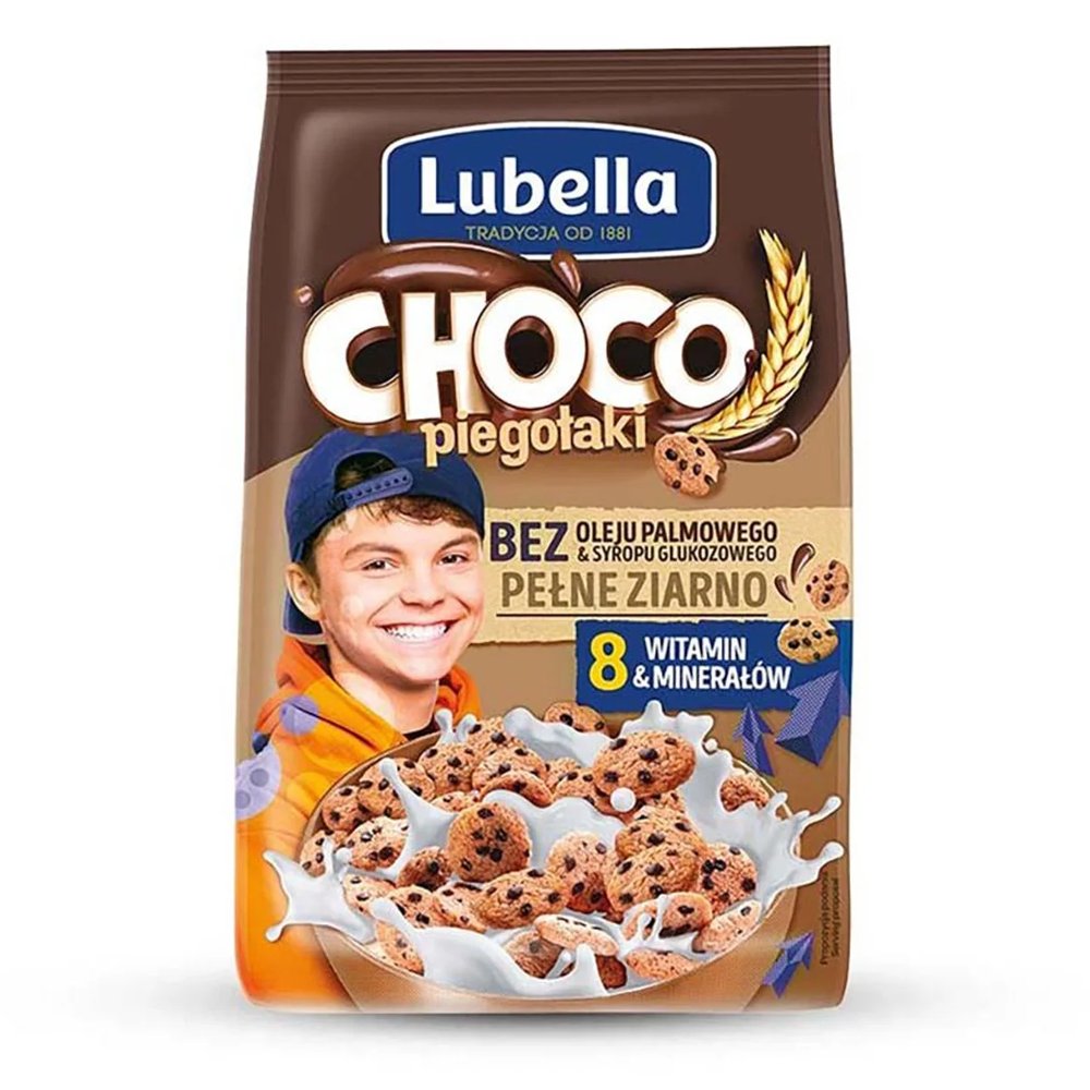 Lubella Choco piegołaki Zbożowe chrupki w kształcie 500 g