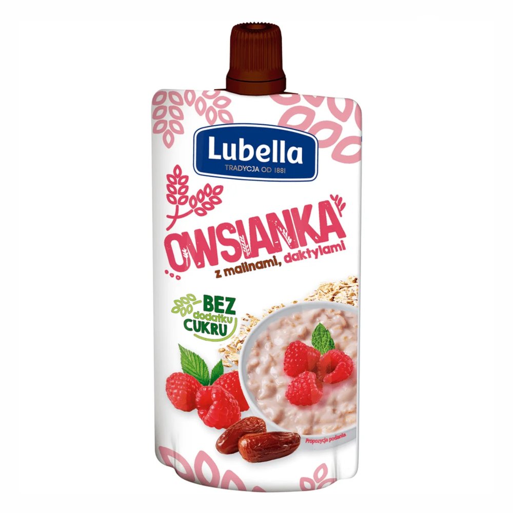 Owsianka z malinami Lubella daktylami 100 g