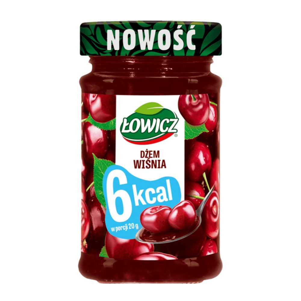 Łowicz Dżem 6KCAL Wiśnia 200 ml
