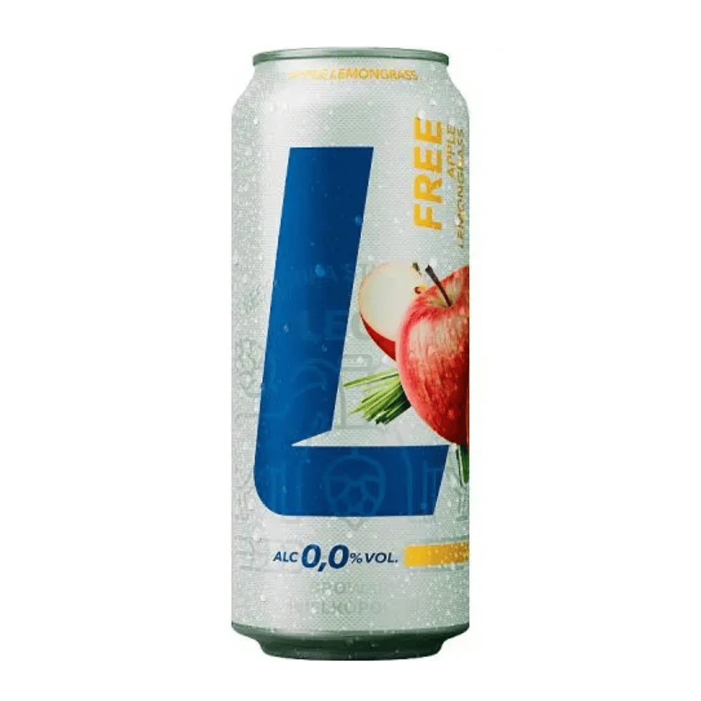 Piwo Lech Free Apple Lemongrass 0% 500 ml puszka DRS