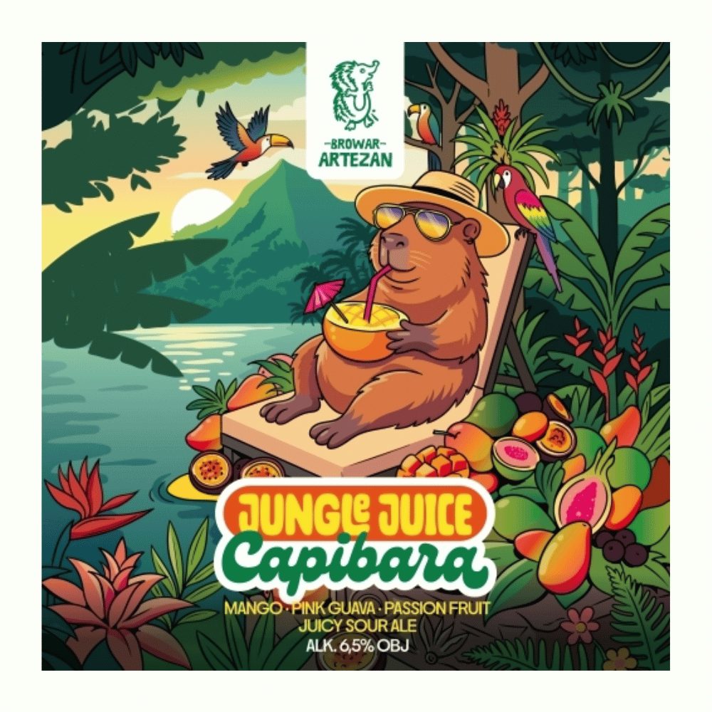 Piwo Artezan Jungle Juice Capibara Juicy Sour Ale 6,5% 500 ml