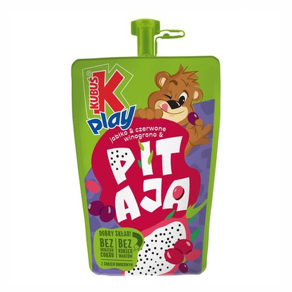 Napój Kubuś Play jabłko & czerwone winogrono & pitaja