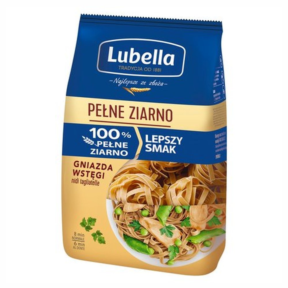 Makaron Lubella Pełne Ziarno gniazda wstęgi 400 g