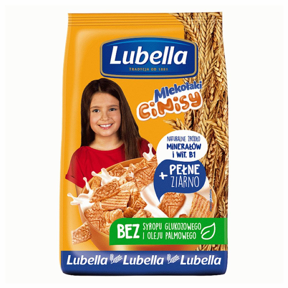 Lubella Mlekołaki Cinisy Zbożowe kwadraciki z cynamonem 250 g