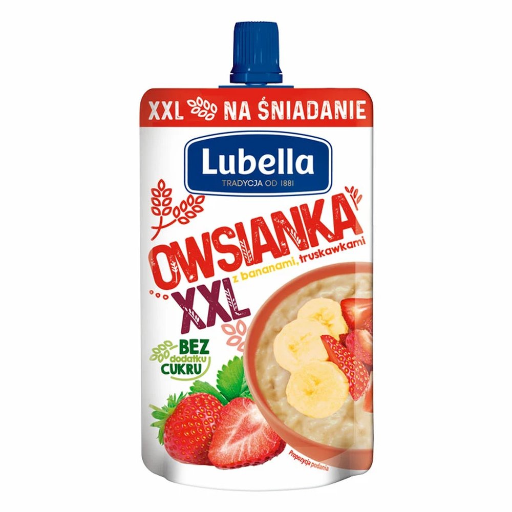 Owsianka Lubella XXL z bananami i truskawkami 170g