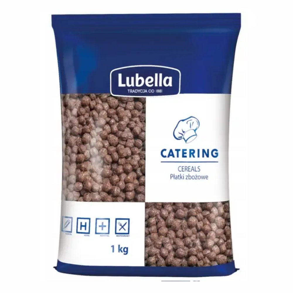 Lubella Catering płatki śniadaniowe zbożowe kuleczki czekoladowe 1 kg