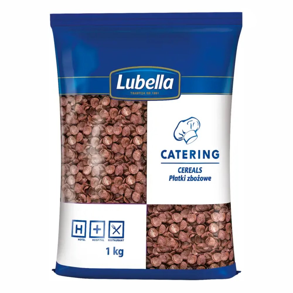 Lubella Catering płatki śniadaniowe zbożowe muszelki czekoladowe 1 kg