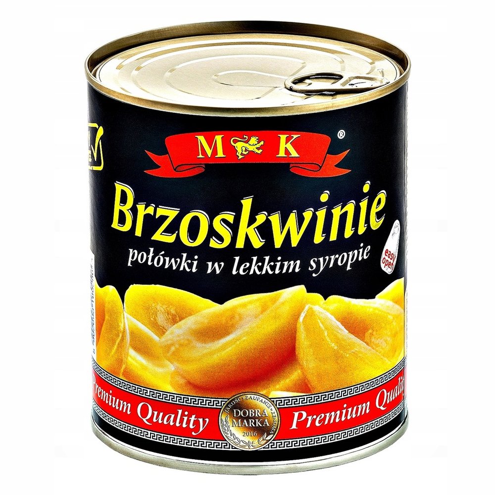 MK Brzoskwinie połówki w lekkim syropie 820 g