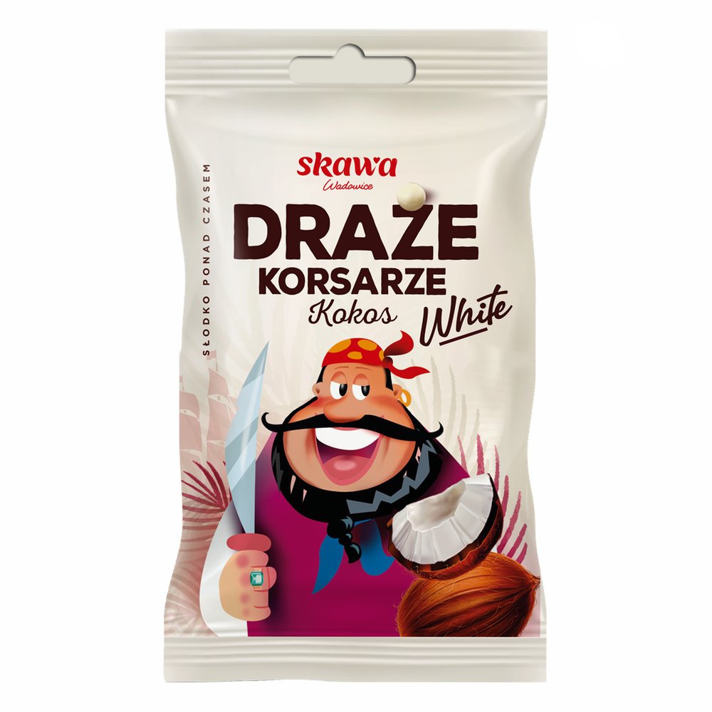 Draże Skawa Korsarze White Kokos 70 g