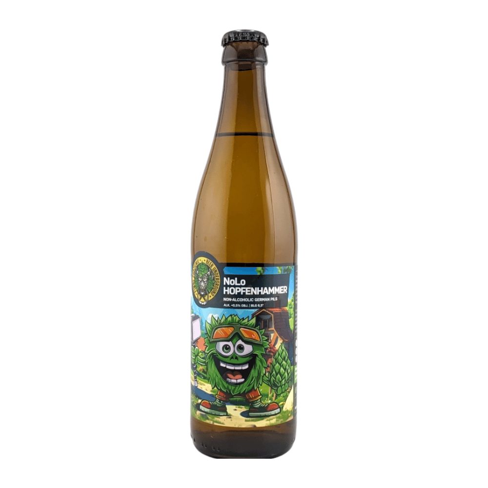 Piwo Piwne Podziemie NoLo Hopfenhammer 2.0 Pils Non-Alcoholic 0,5% 500 ml