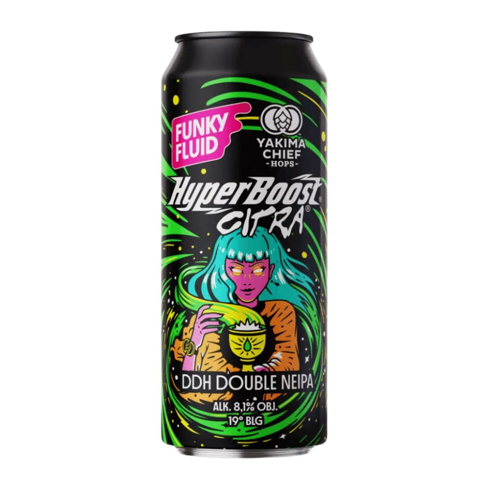Piwo Funky Fluid HyperBoost Citra Double NEIPA 8,1% 500ml puszka DRS