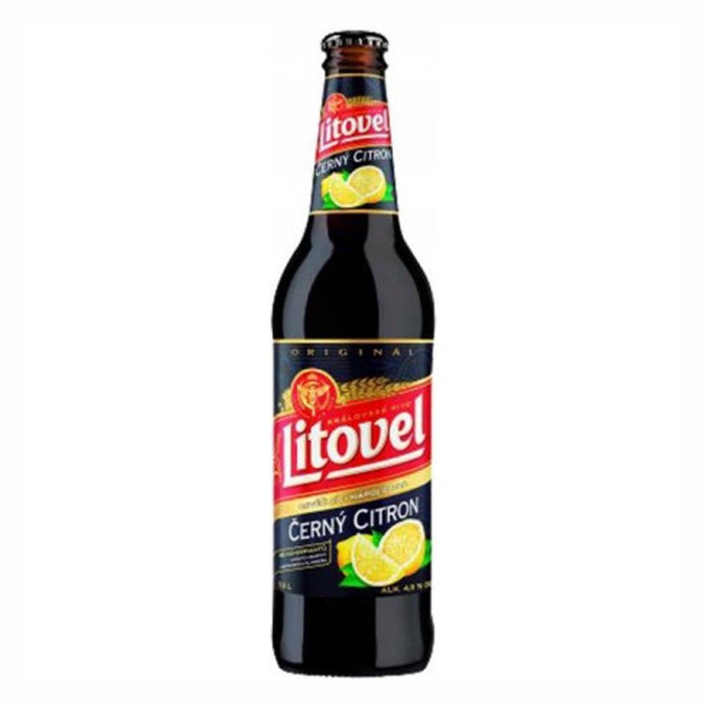 Piwo Litovel Cerny Citron 4% 330 ml
