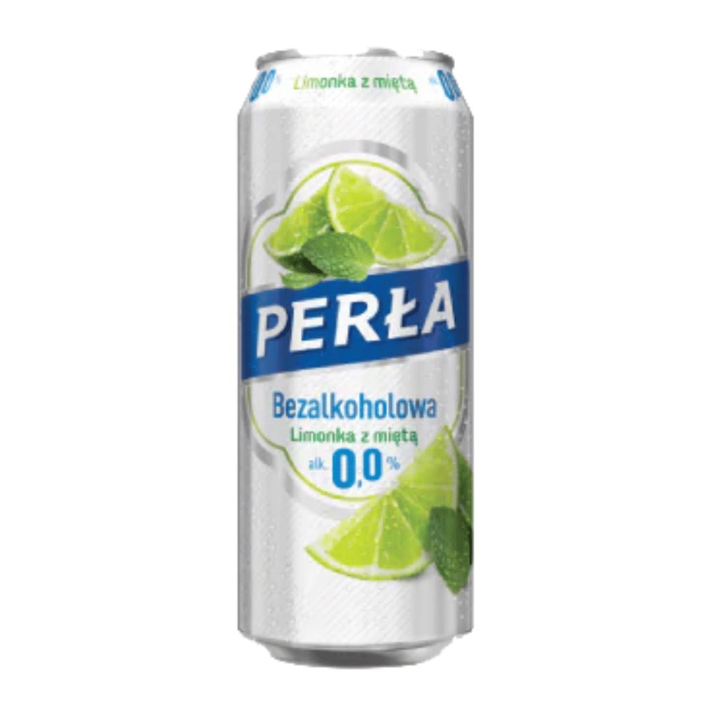Piwo Perła Limonka z miętą 0% 500 ml 4-pak puszka DRS