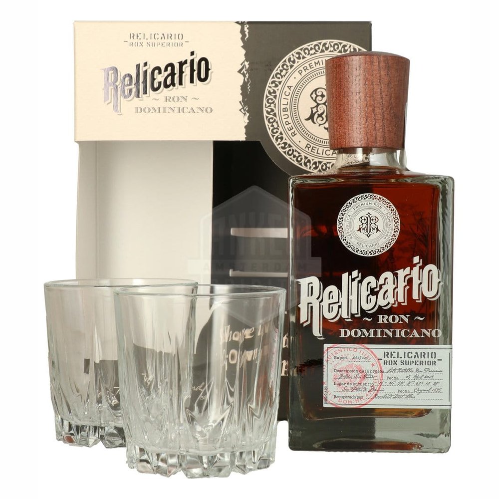 Rum Relicario Superior + 2 szklanki 40% 700 ml kartonik