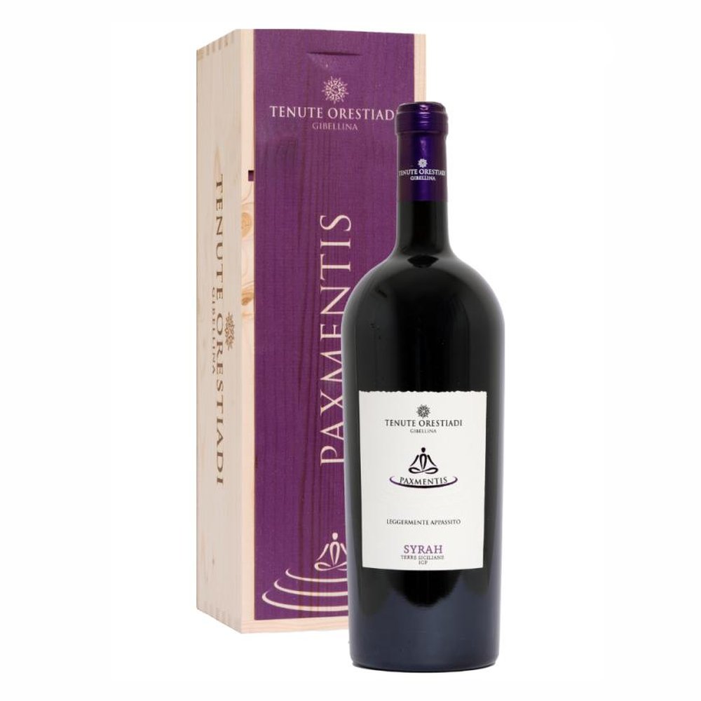 Wino Orestiadi Tenute Paxmentis Syrah Skrzynka 14,5% czerwone wytrawne 1500 ml