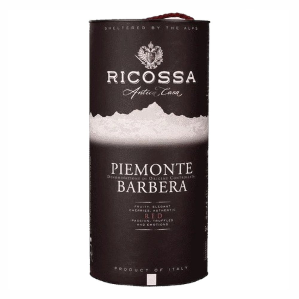 Wino Ricossa Piemonte Barbera Apasimento czerwone wytrawne 3 l
