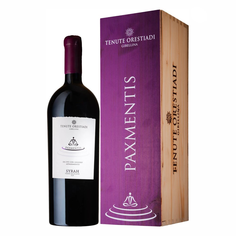 Wino Orestiadi Tenute Paxmentis Syrah 14,5% czerwone wytrawne 3 l Skrzynka