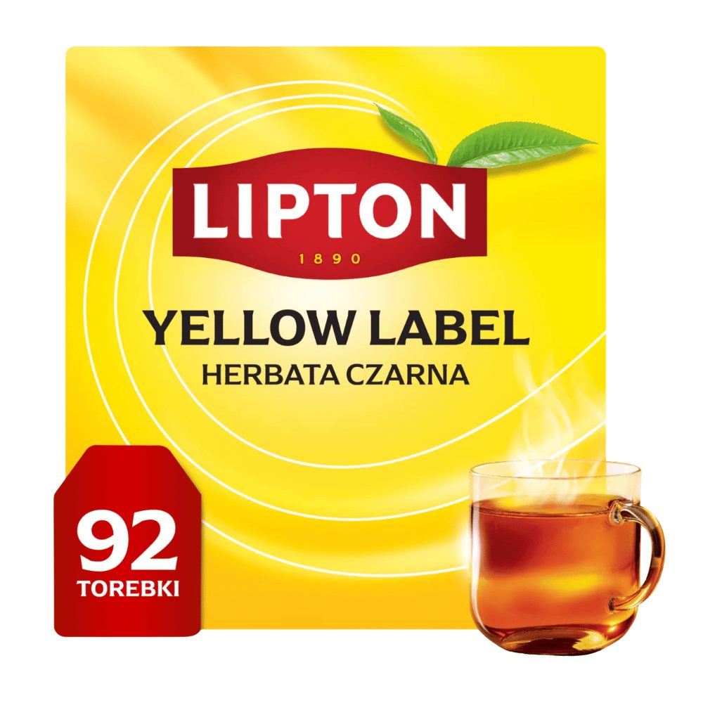 Herbata  Lipton Yellow Label czarna ekspresowa 92 torebki 184 g