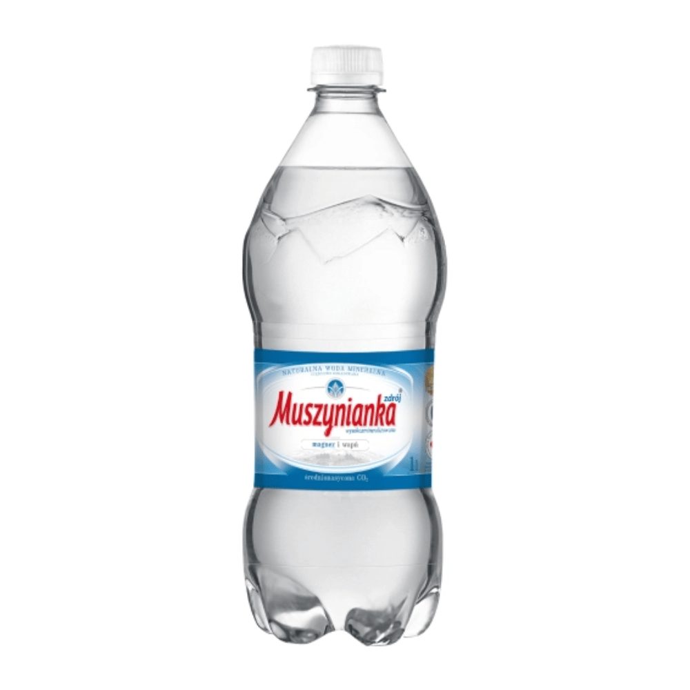 Woda Muszynianka gazowana 1000 ml DRS