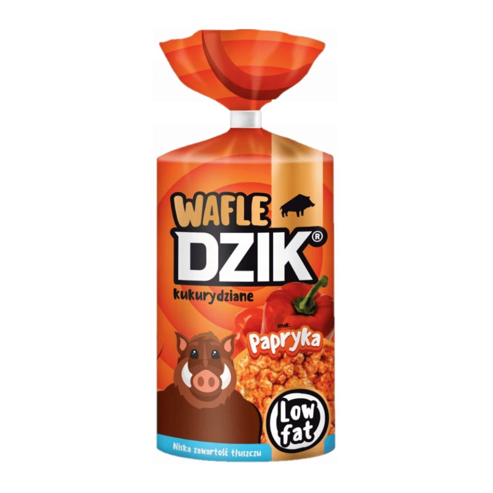 Wafle kukurydziane Dzik papryka low fat 120g