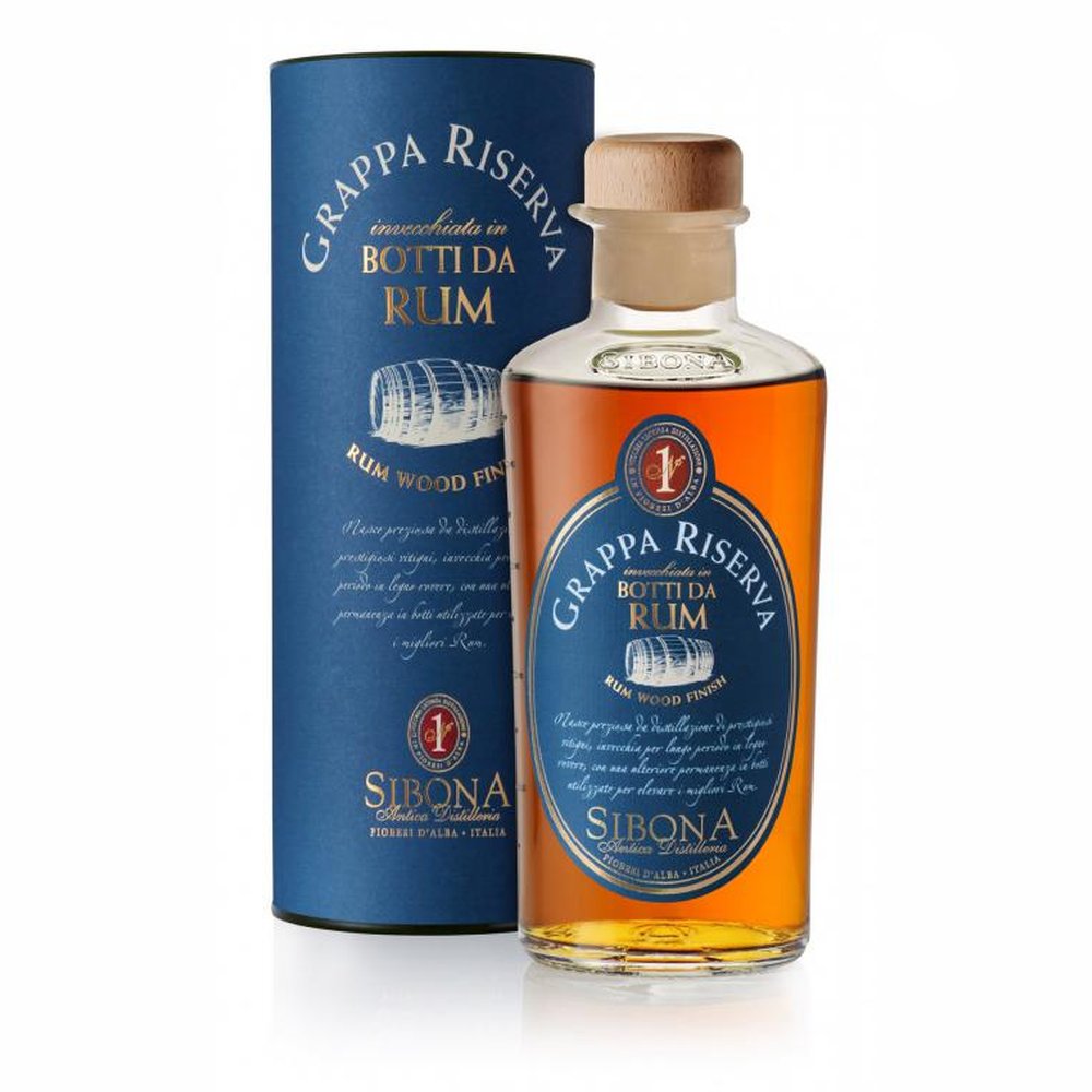 Grappa Sibona Riserva Botti Da Rum 44% 500 ml