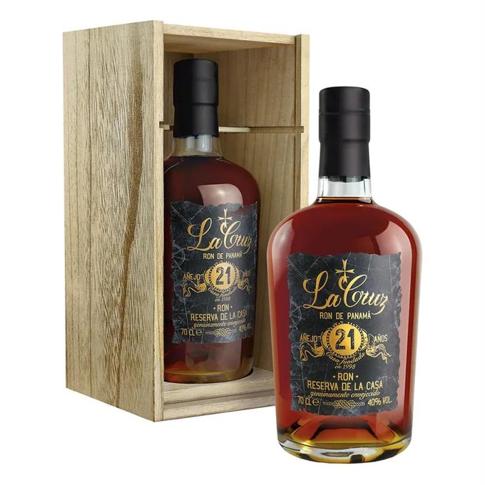 Rum La Cruz 21YO Skrzynka Drewniana 40% 700 ml